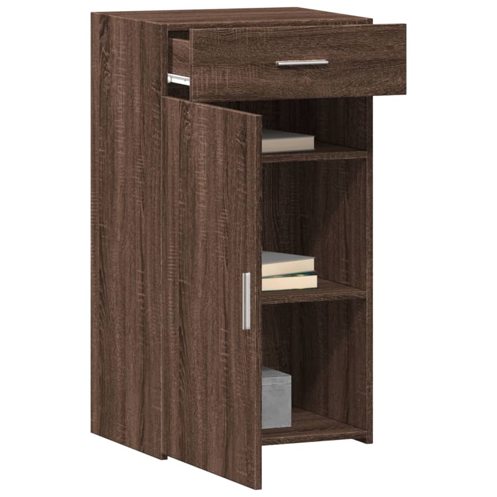 Dressoir 50x42,5x93 cm bewerkt hout bruin eikenkleur