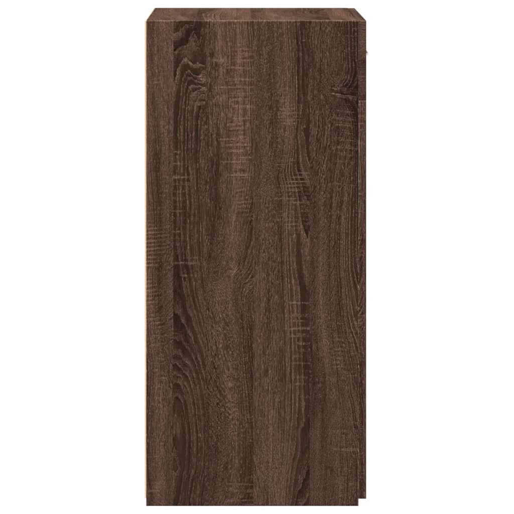 Dressoir 50x42,5x93 cm bewerkt hout bruin eikenkleur