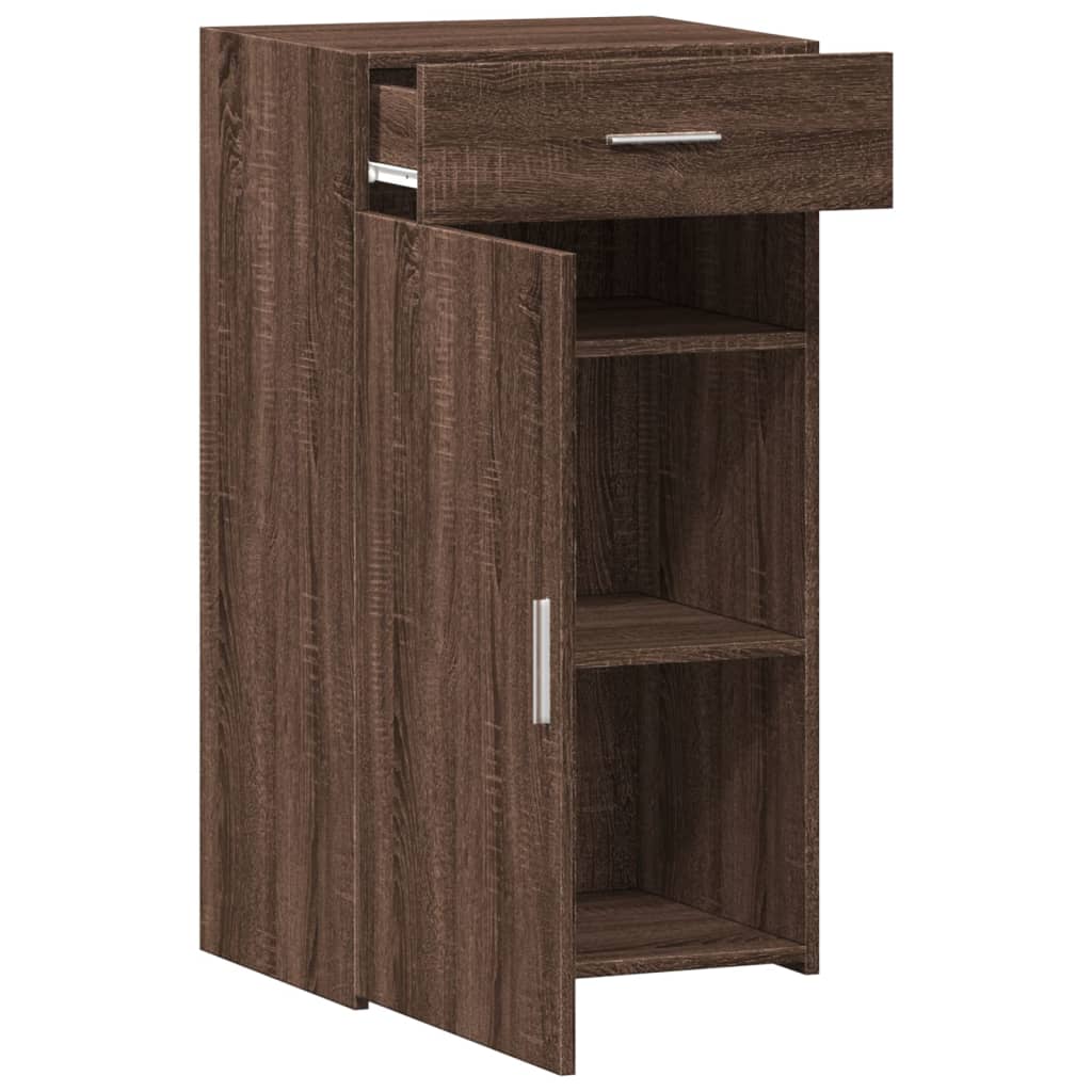 Dressoir 50x42,5x93 cm bewerkt hout bruin eikenkleur