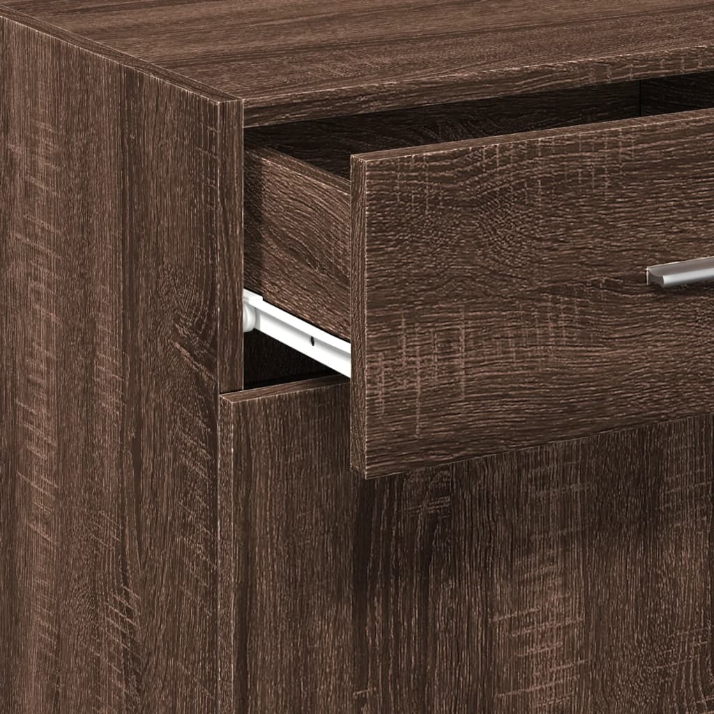 Dressoir 50x42,5x93 cm bewerkt hout bruin eikenkleur