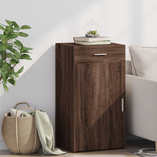 Dressoir 50x42,5x93 cm bewerkt hout bruin eikenkleur
