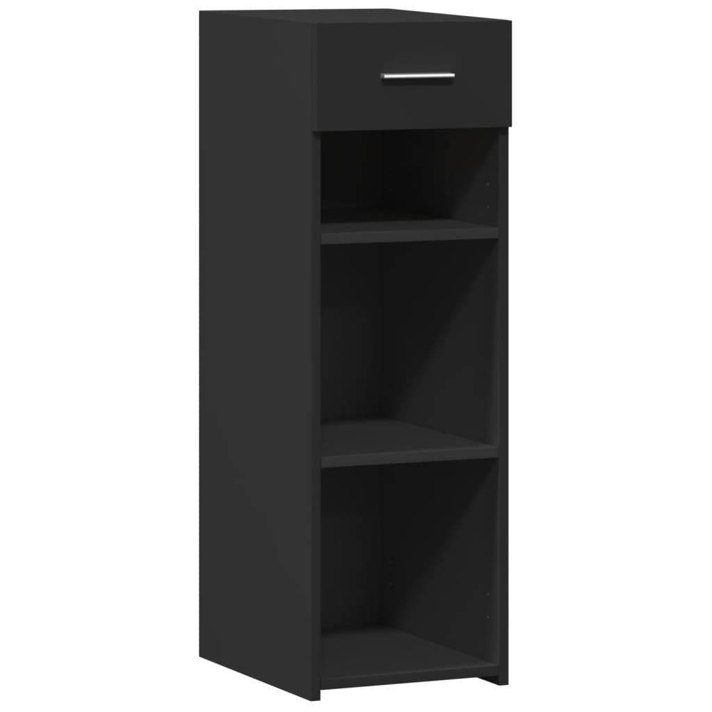 Dressoir 30x42,5x93 cm bewerkt hout zwart