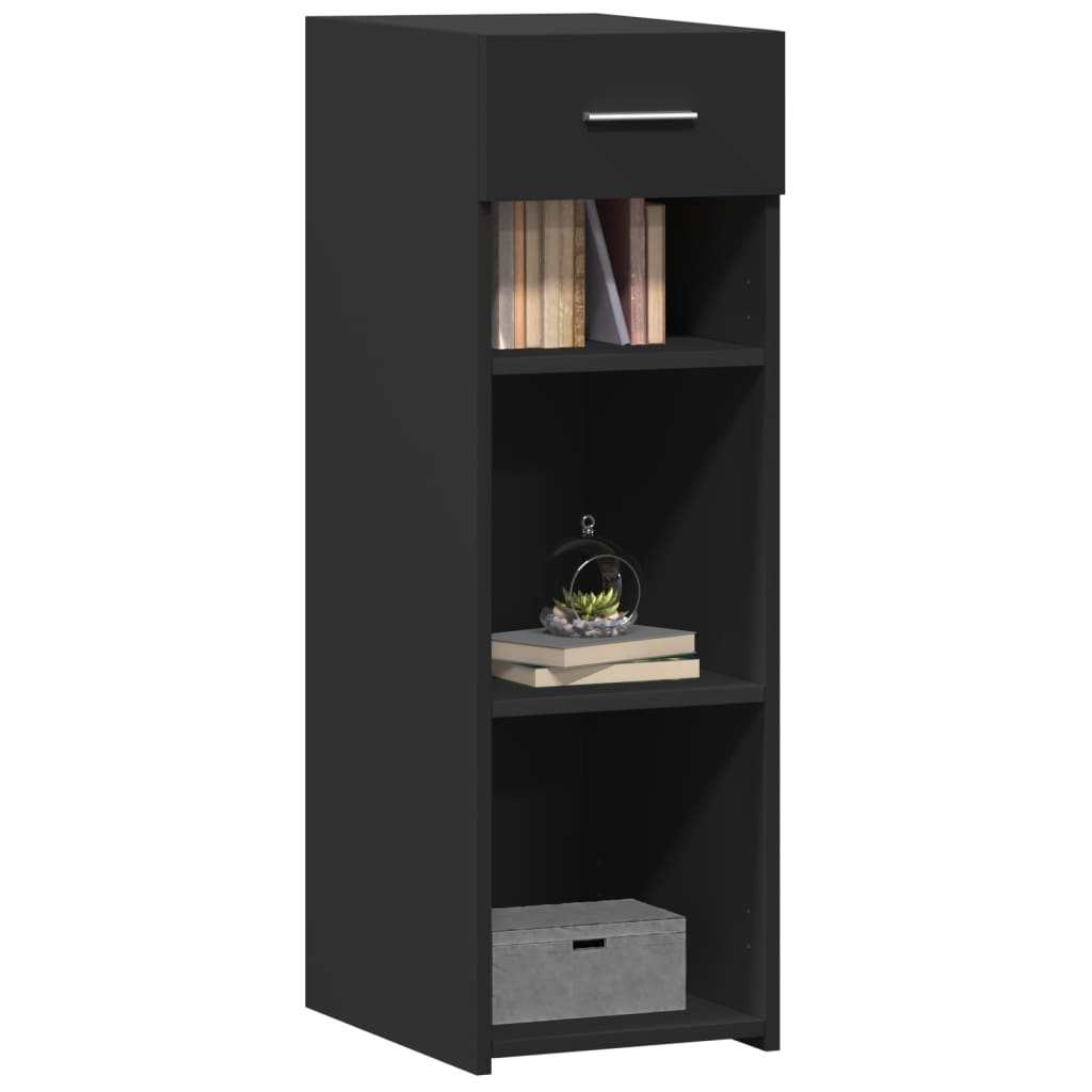 Dressoir 30x42,5x93 cm bewerkt hout zwart