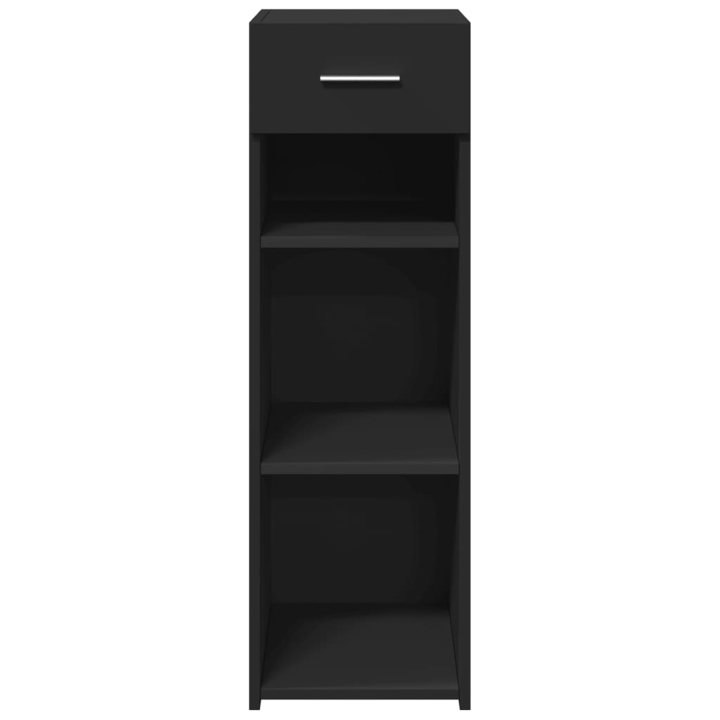 Dressoir 30x42,5x93 cm bewerkt hout zwart