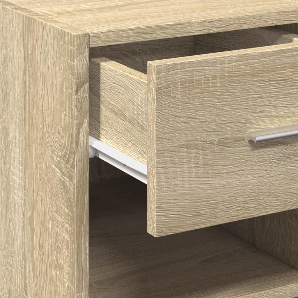 Dressoir 30x42,5x93 cm bewerkt hout sonoma eikenkleurig