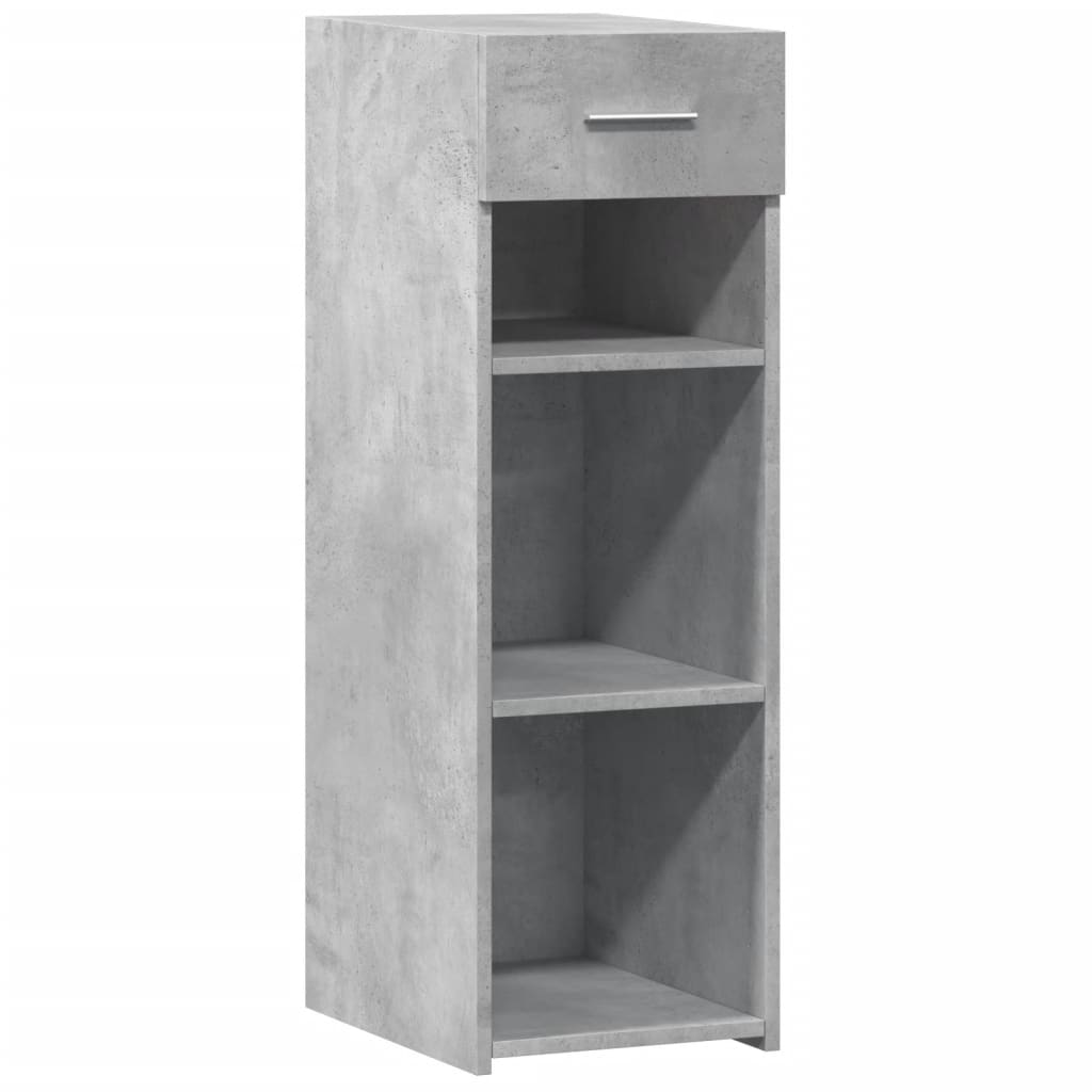 Dressoir 30x42,5x93 cm bewerkt hout betongrijs