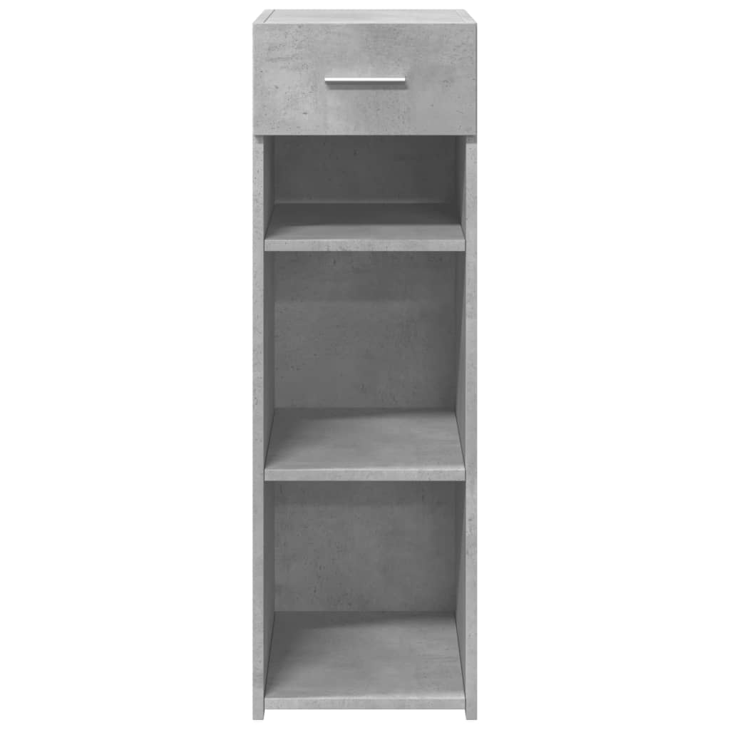 Dressoir 30x42,5x93 cm bewerkt hout betongrijs