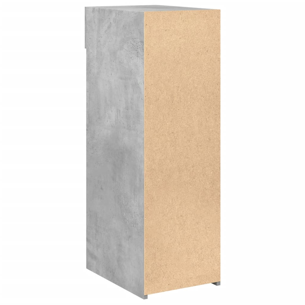 Dressoir 30x42,5x93 cm bewerkt hout betongrijs