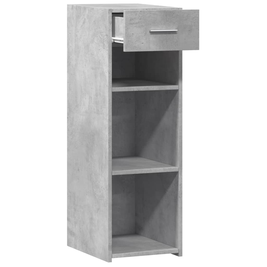 Dressoir 30x42,5x93 cm bewerkt hout betongrijs