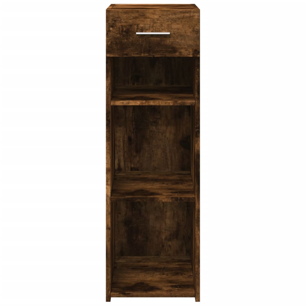 Dressoir 30x42,5x93 cm bewerkt hout gerookt eikenkleurig