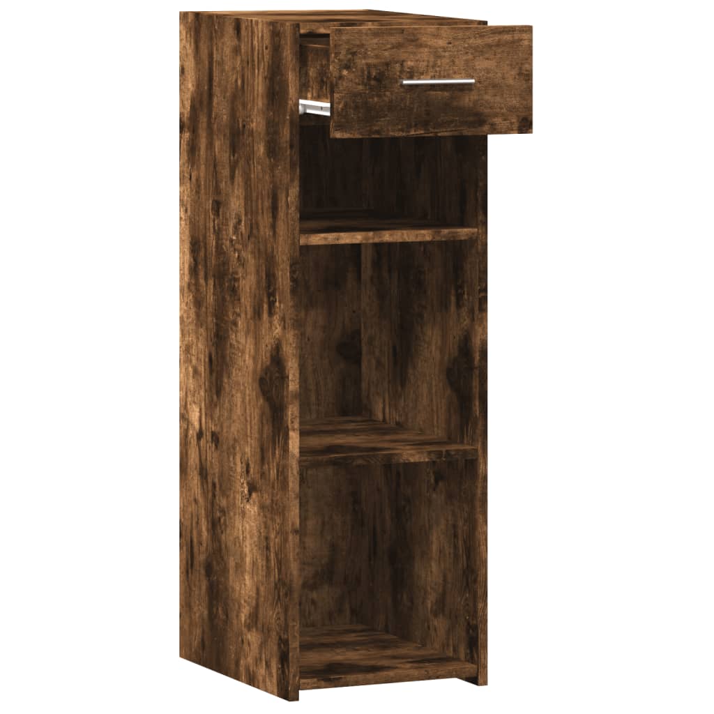 Dressoir 30x42,5x93 cm bewerkt hout gerookt eikenkleurig