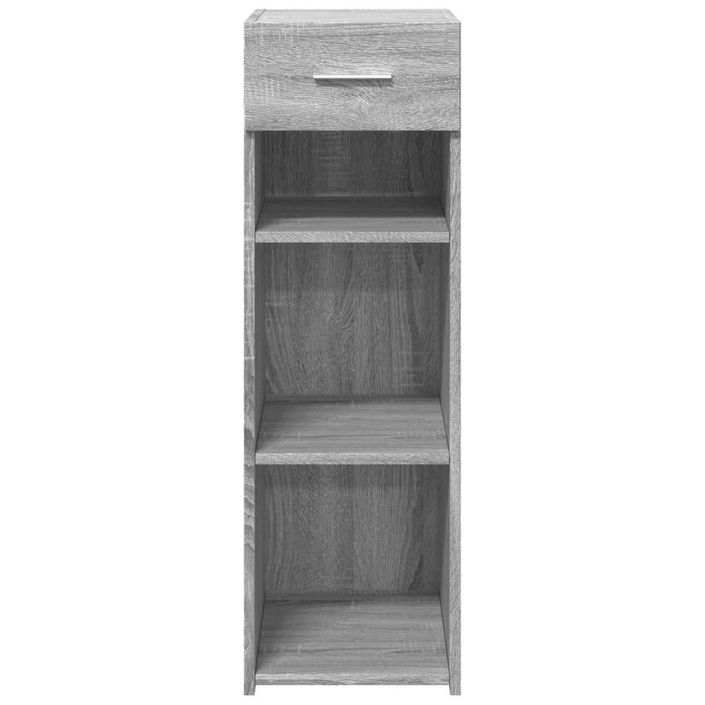 Dressoir 30x42,5x93 cm bewerkt hout grijs sonoma eikenkleurig