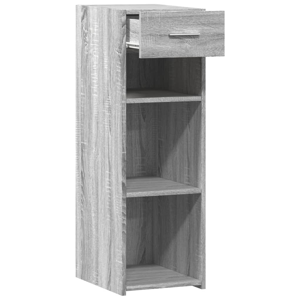Dressoir 30x42,5x93 cm bewerkt hout grijs sonoma eikenkleurig