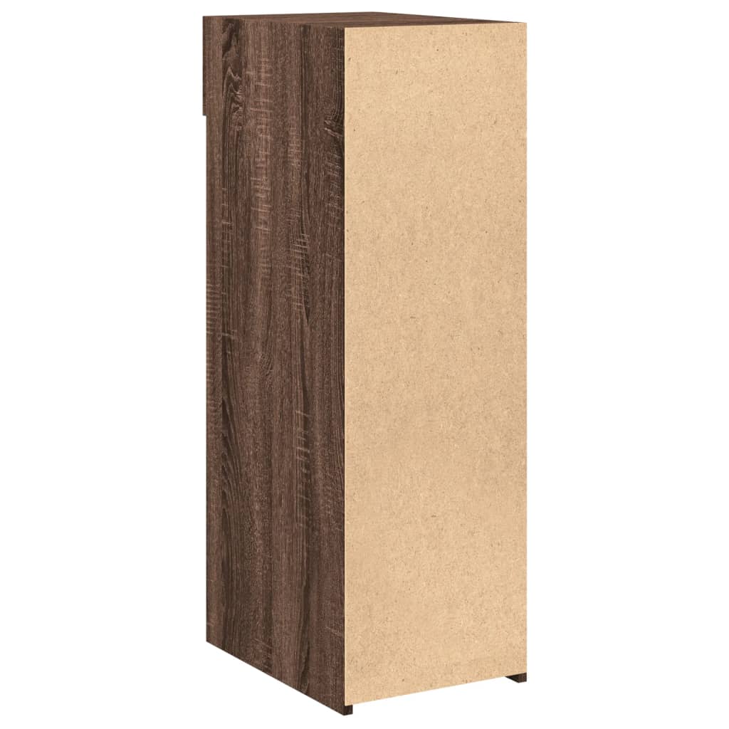 Dressoir 30x42,5x93 cm bewerkt hout bruin eikenkleur