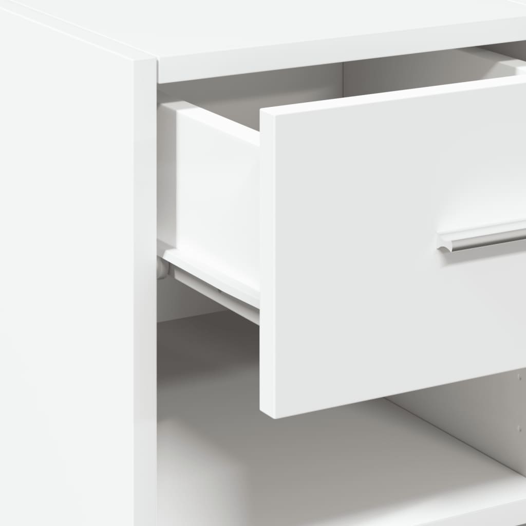 Dressoir 40x42,5x93 cm bewerkt hout wit