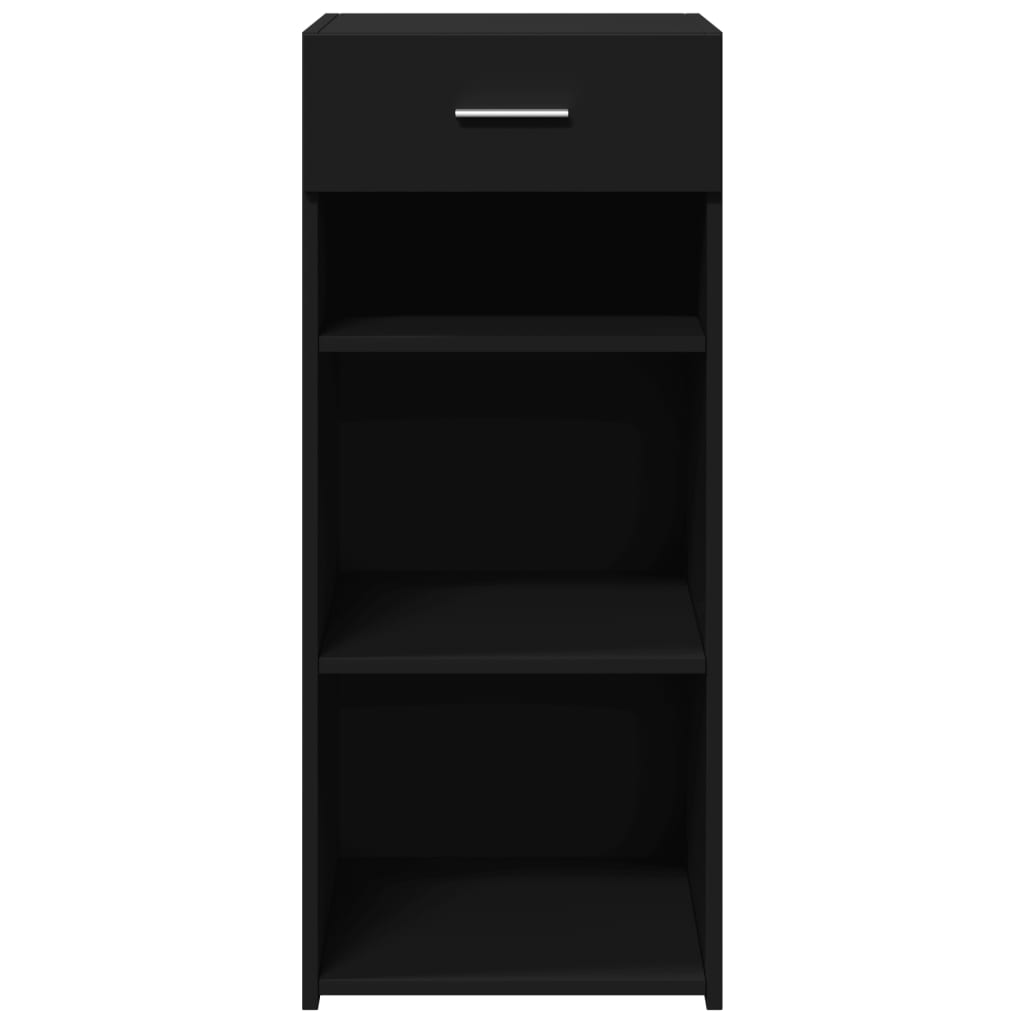 Dressoir 40x42,5x93 cm bewerkt hout zwart