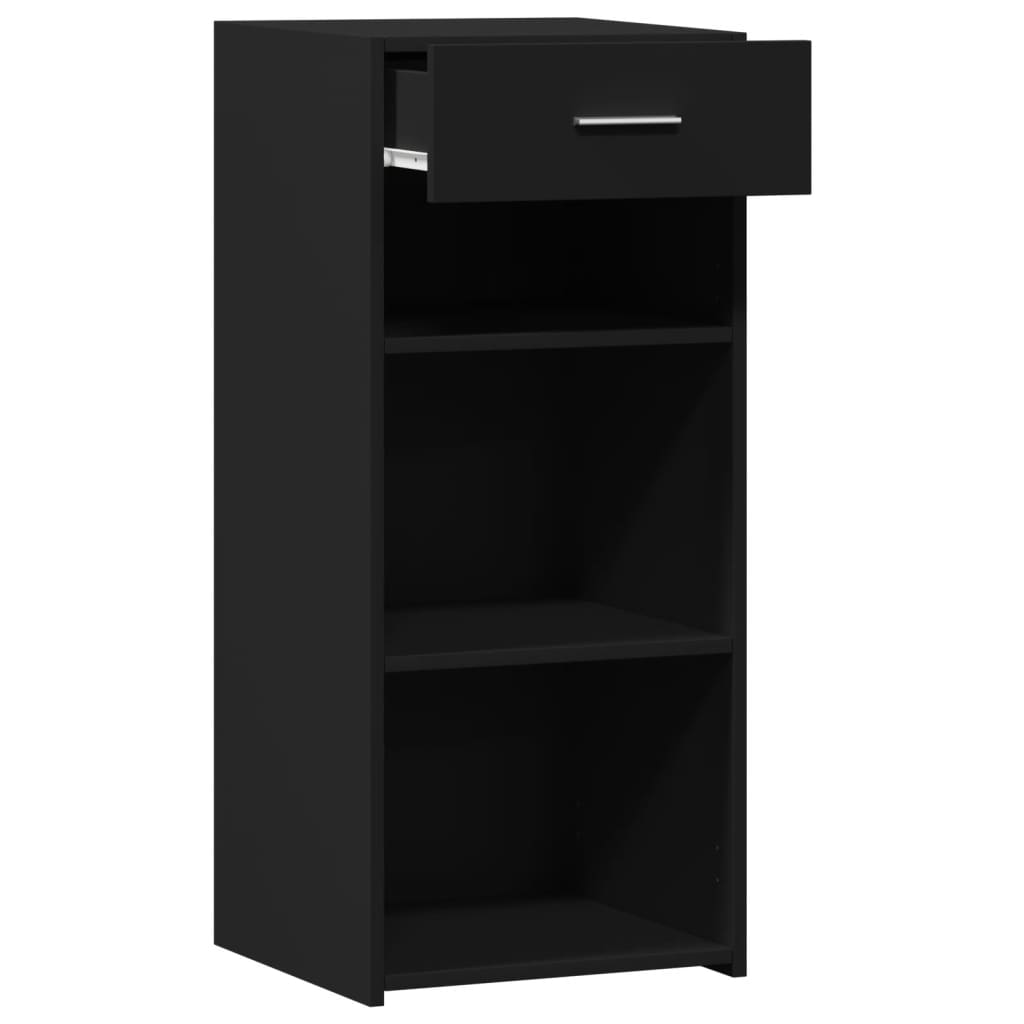 Dressoir 40x42,5x93 cm bewerkt hout zwart