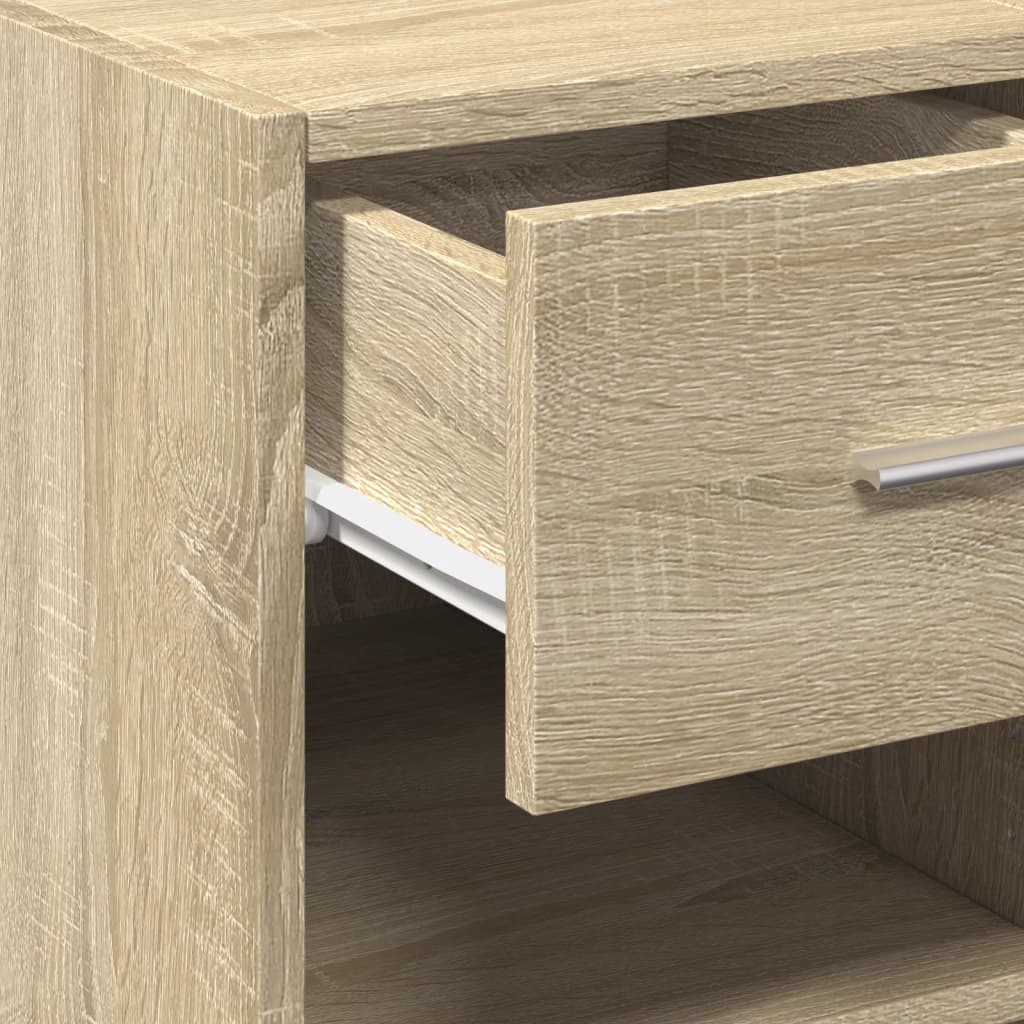 Dressoir 40x42,5x93 cm bewerkt hout sonoma eikenkleurig