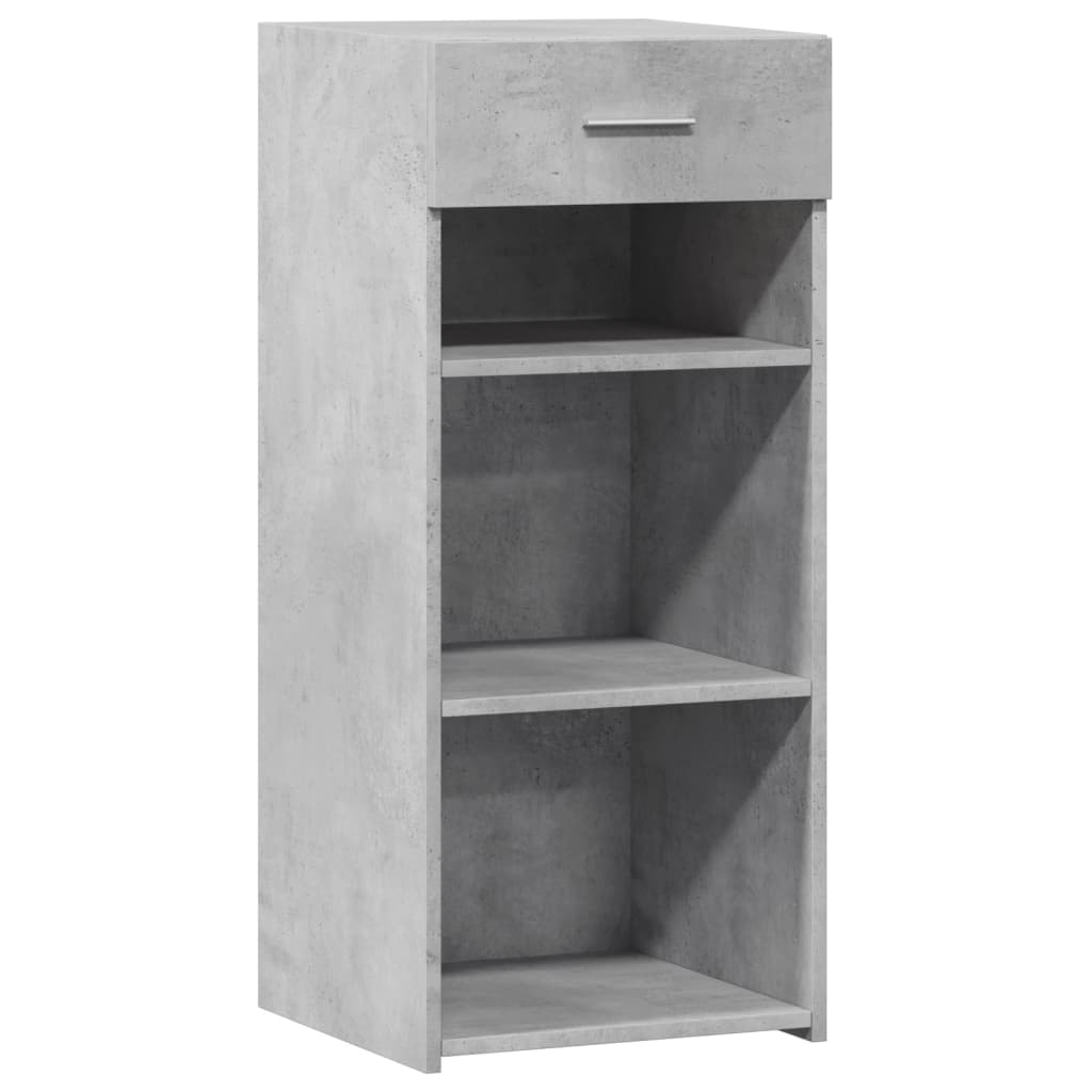 Dressoir 40x42,5x93 cm bewerkt hout betongrijs