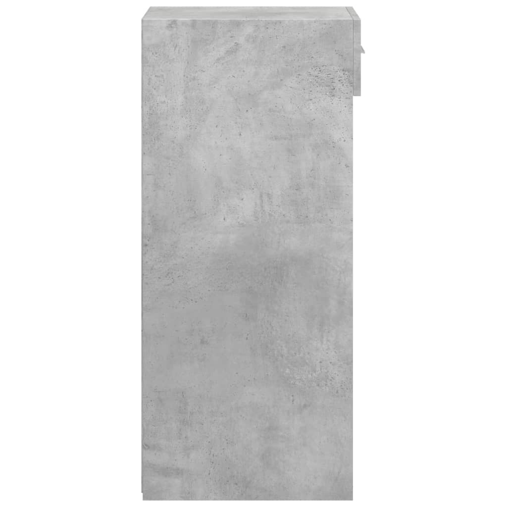 Dressoir 40x42,5x93 cm bewerkt hout betongrijs
