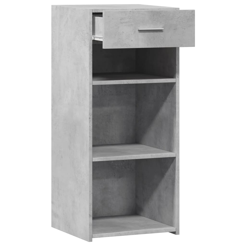 Dressoir 40x42,5x93 cm bewerkt hout betongrijs