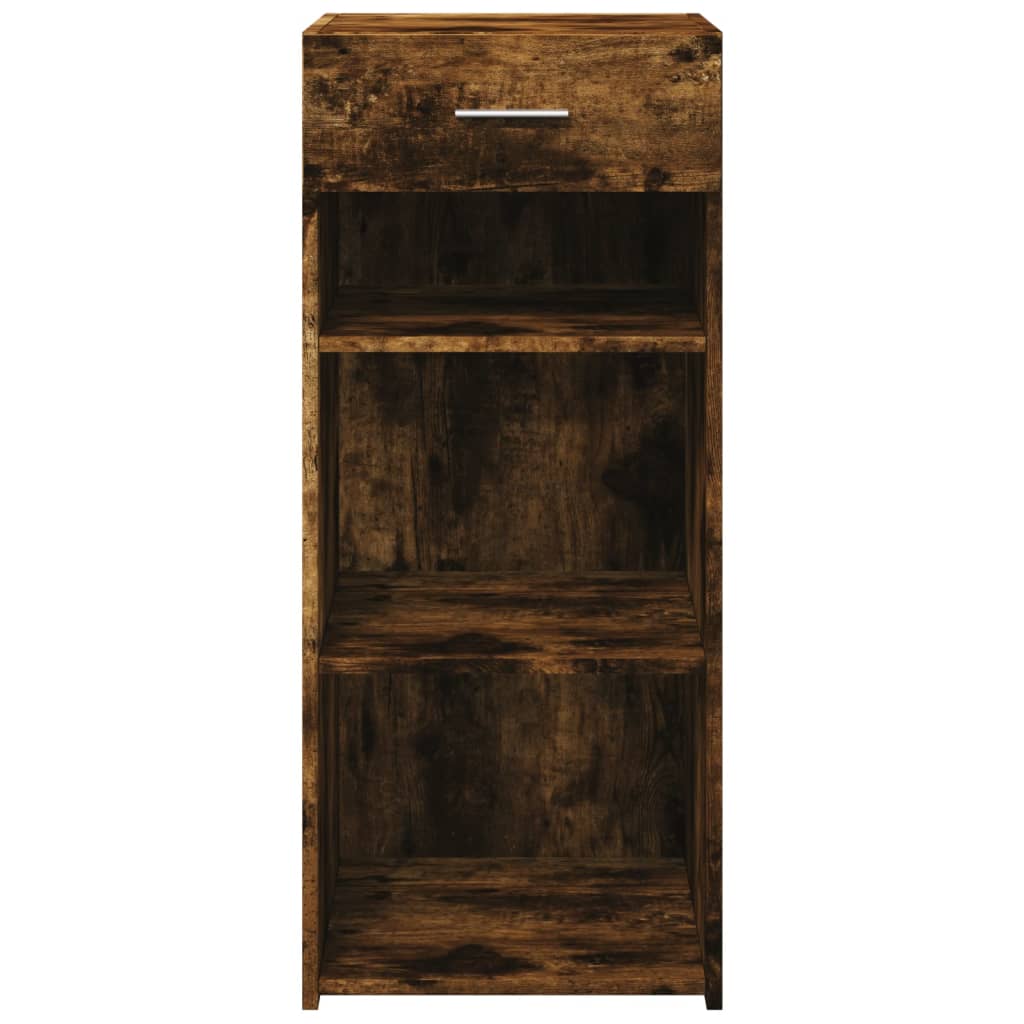 Dressoir 40x42,5x93 cm bewerkt hout gerookt eikenkleurig