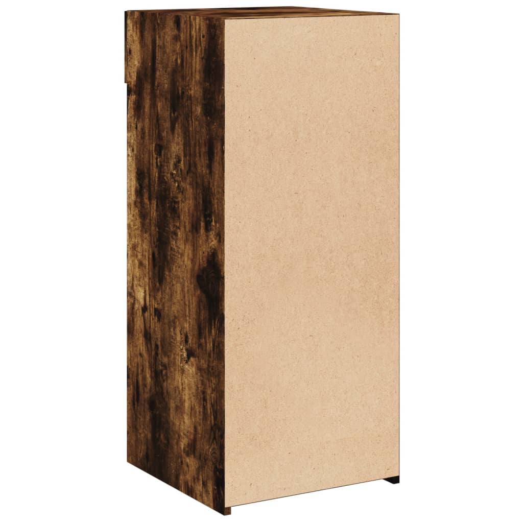 Dressoir 40x42,5x93 cm bewerkt hout gerookt eikenkleurig