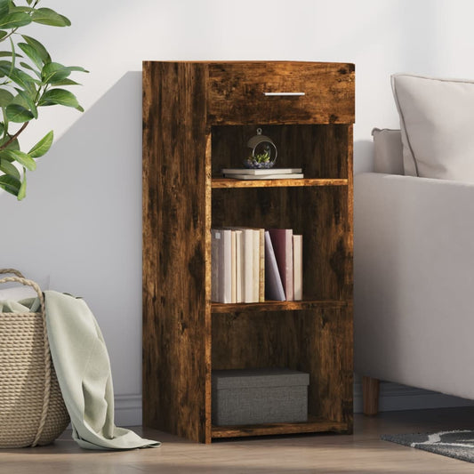 Dressoir 40x42,5x93 cm bewerkt hout gerookt eikenkleurig