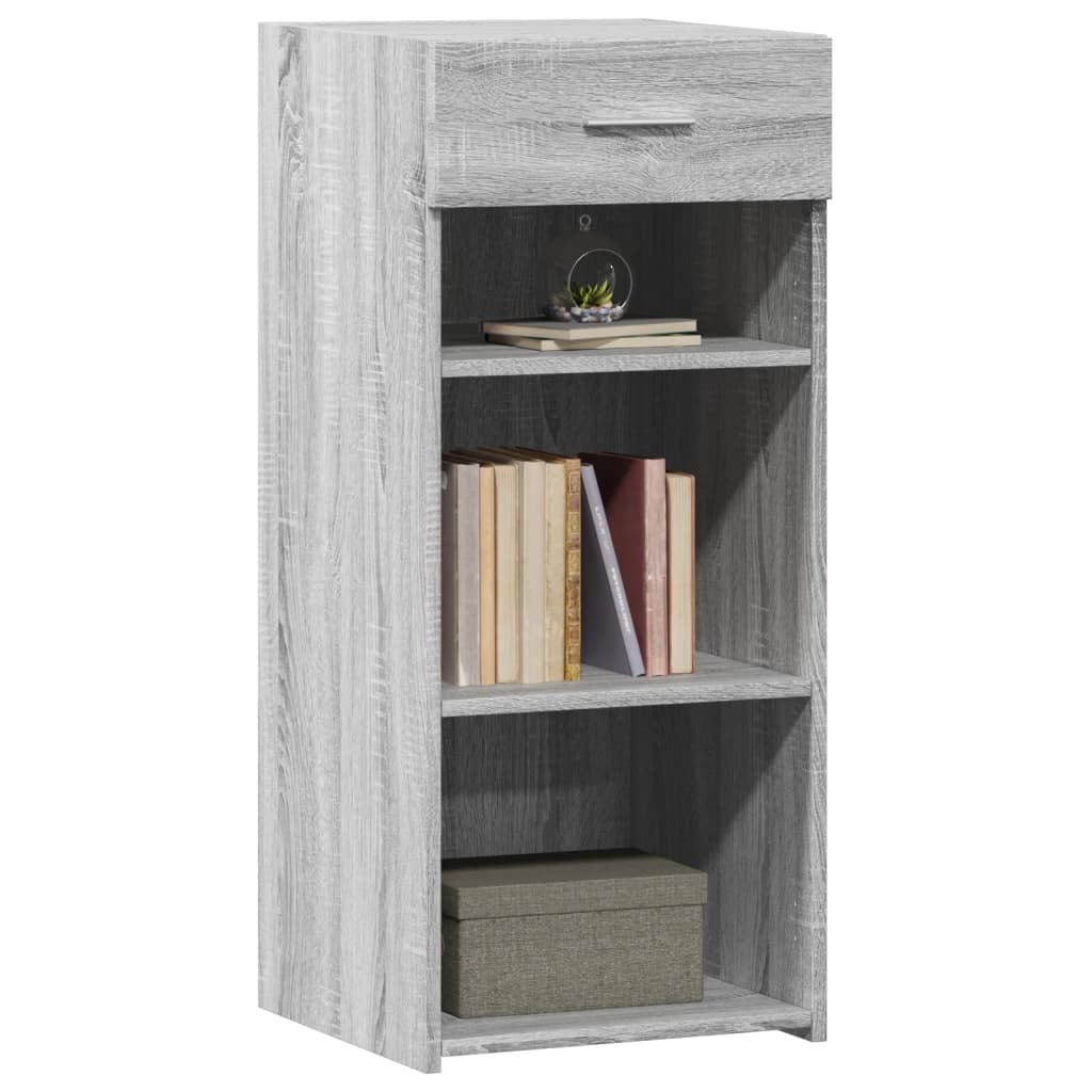 Dressoir 40x42,5x93 cm bewerkt hout grijs sonoma eikenkleur