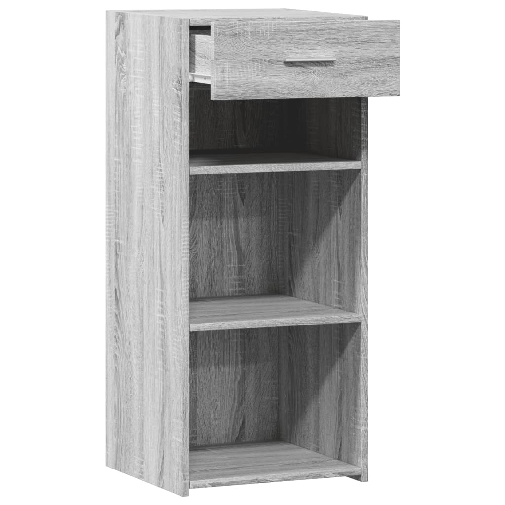 Dressoir 40x42,5x93 cm bewerkt hout grijs sonoma eikenkleur