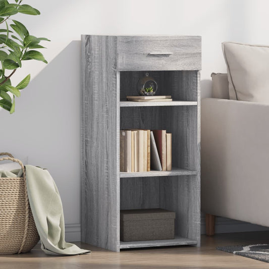 Dressoir 40x42,5x93 cm bewerkt hout grijs sonoma eikenkleur