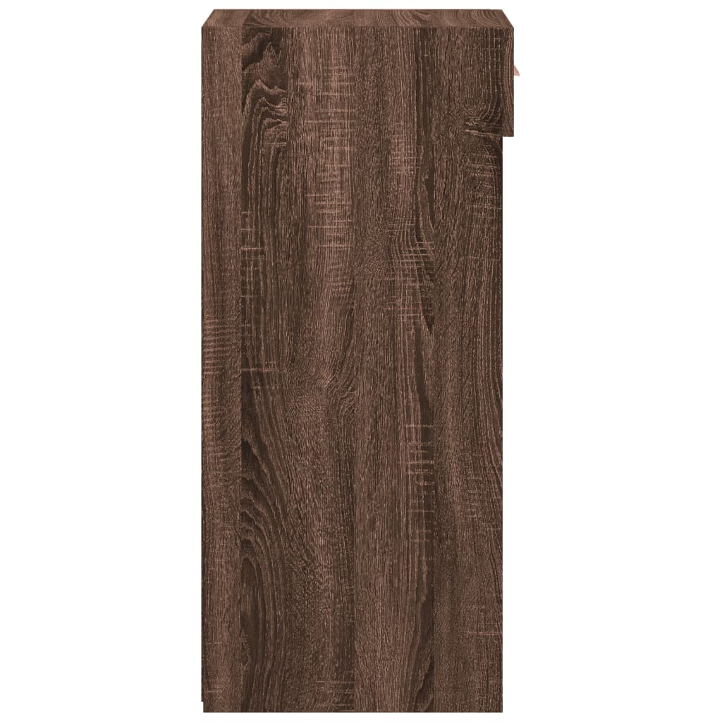Dressoir 40x42,5x93 cm bewerkt hout bruin eikenkleur