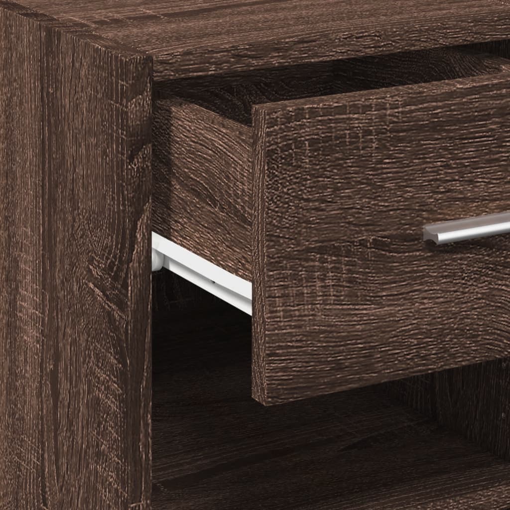 Dressoir 40x42,5x93 cm bewerkt hout bruin eikenkleur