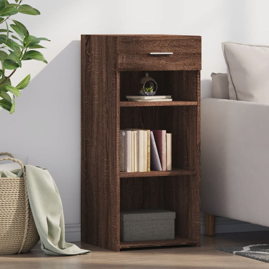 Dressoir 40x42,5x93 cm bewerkt hout bruin eikenkleur