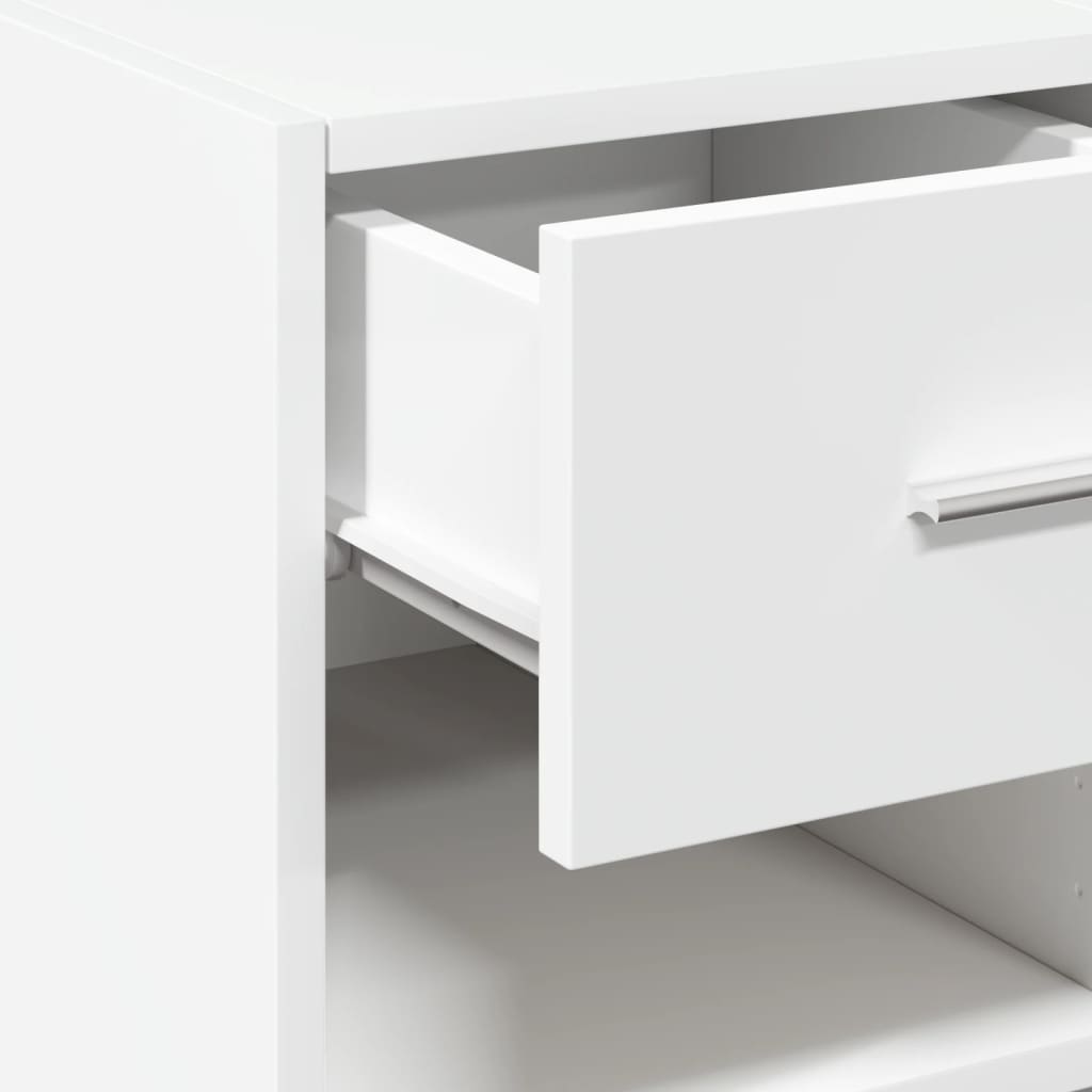 Dressoir 45x42,5x93 cm bewerkt hout wit
