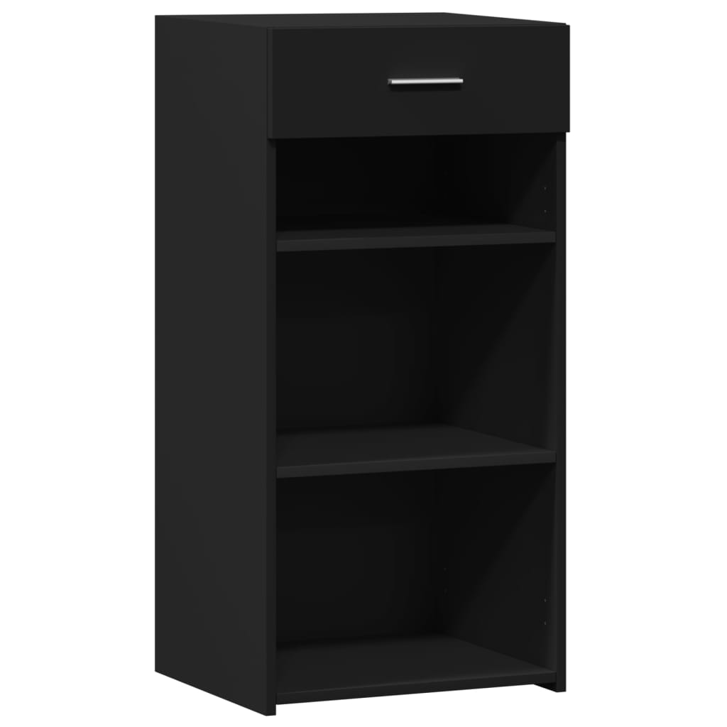 Dressoir 45x42,5x93 cm bewerkt hout zwart