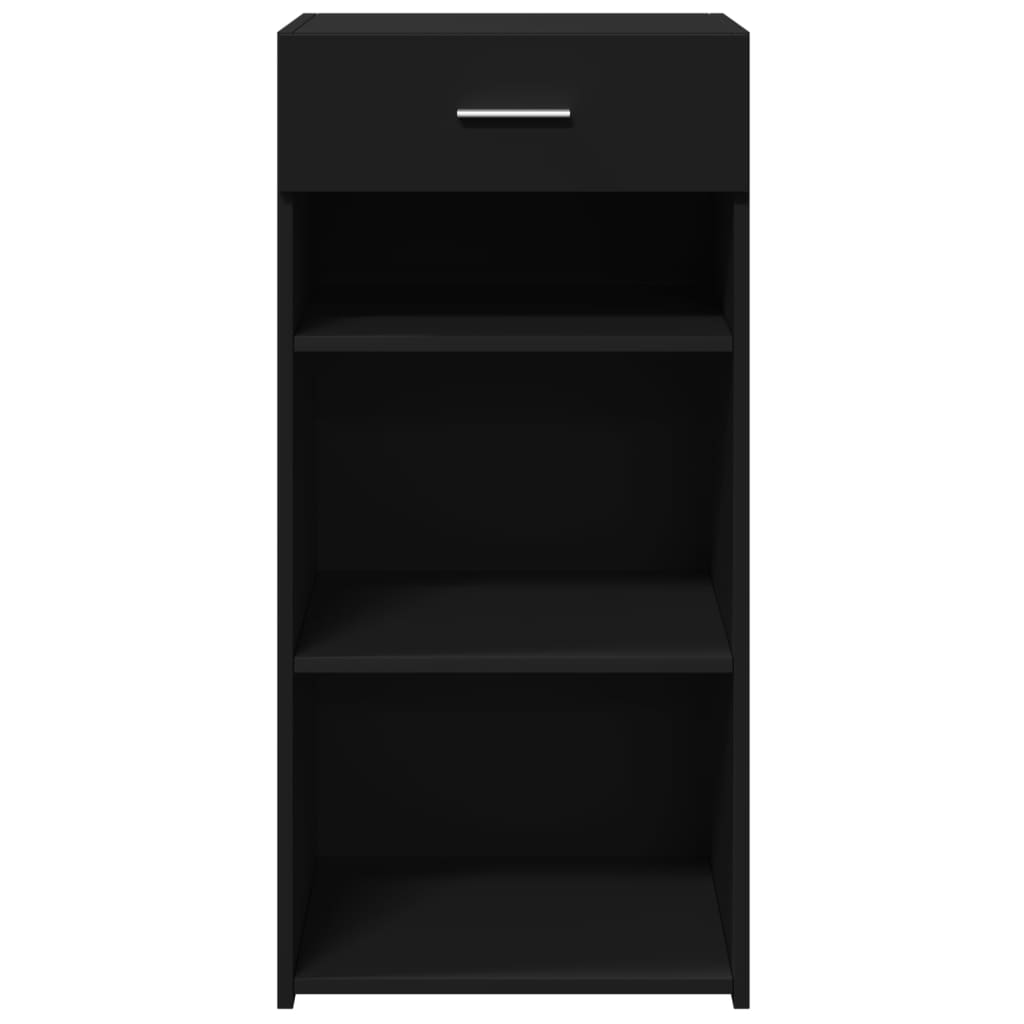 Dressoir 45x42,5x93 cm bewerkt hout zwart