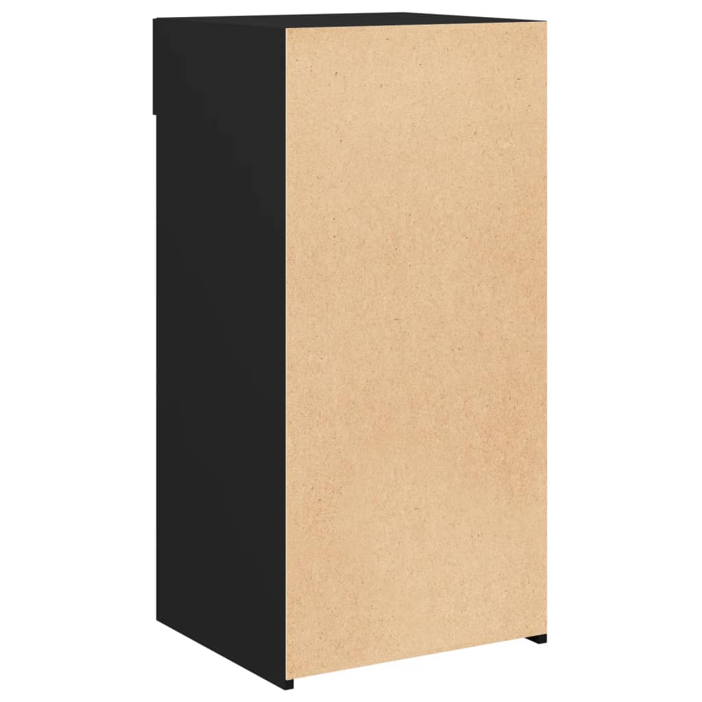 Dressoir 45x42,5x93 cm bewerkt hout zwart