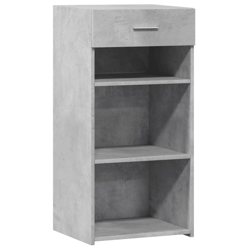 Dressoir 45x42,5x93 cm bewerkt hout betongrijs