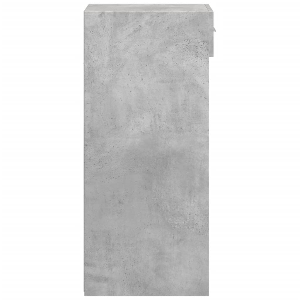 Dressoir 45x42,5x93 cm bewerkt hout betongrijs