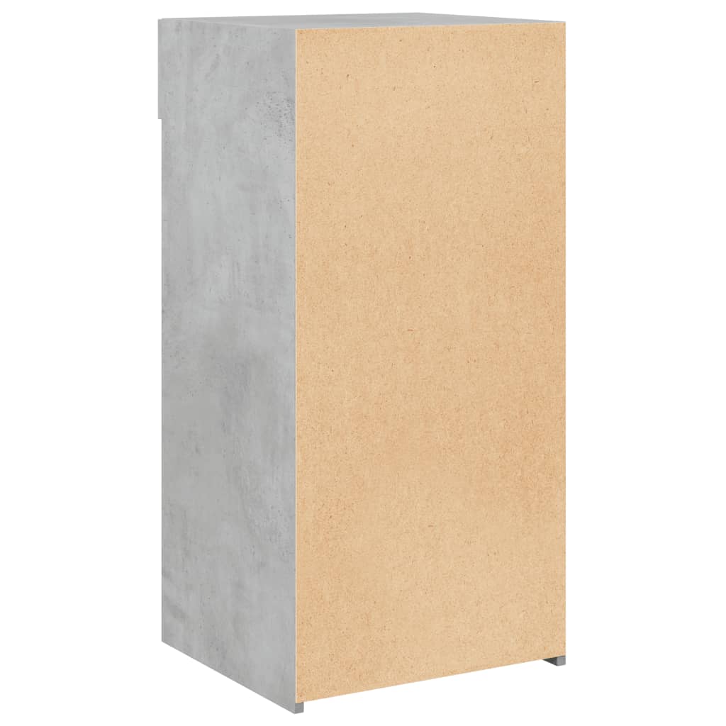 Dressoir 45x42,5x93 cm bewerkt hout betongrijs