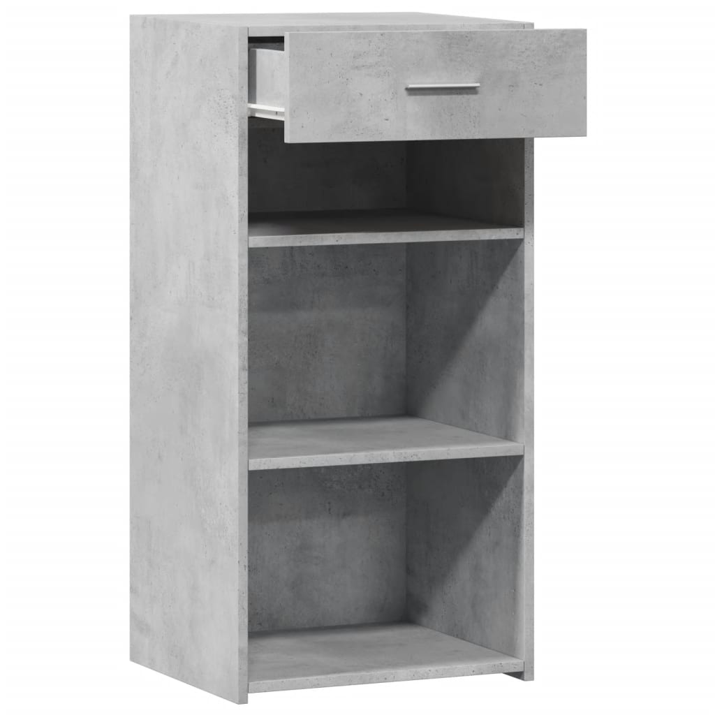 Dressoir 45x42,5x93 cm bewerkt hout betongrijs
