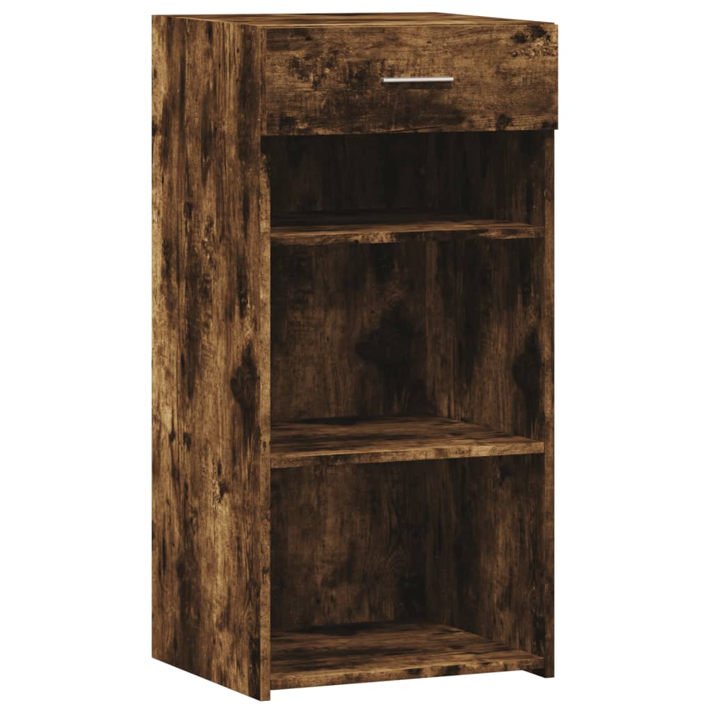 Dressoir 45x42,5x93 cm bewerkt hout gerookt eikenkleurig