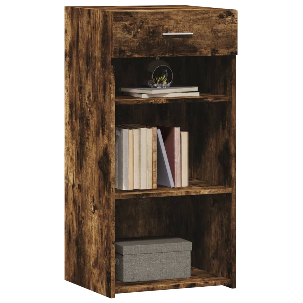 Dressoir 45x42,5x93 cm bewerkt hout gerookt eikenkleurig