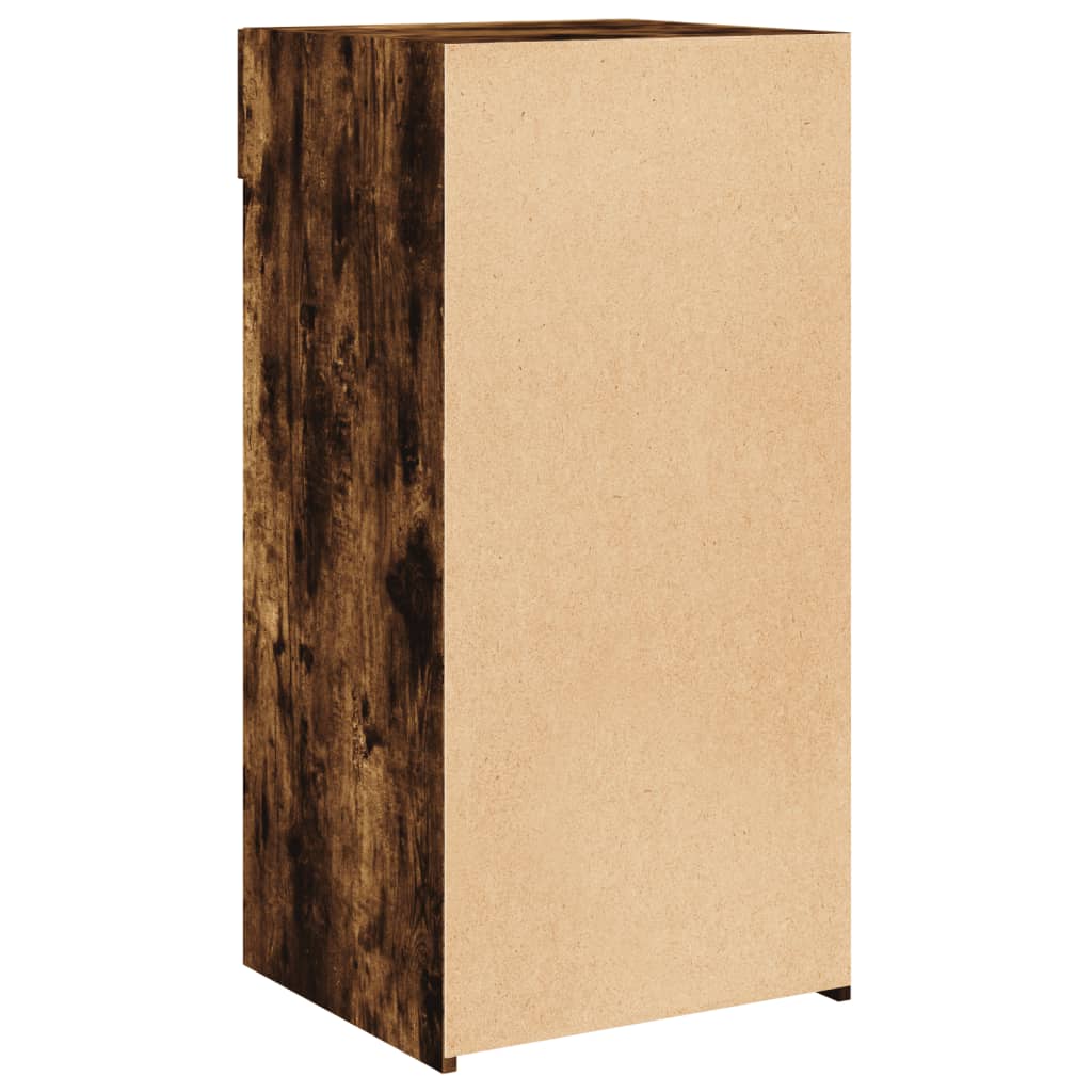 Dressoir 45x42,5x93 cm bewerkt hout gerookt eikenkleurig