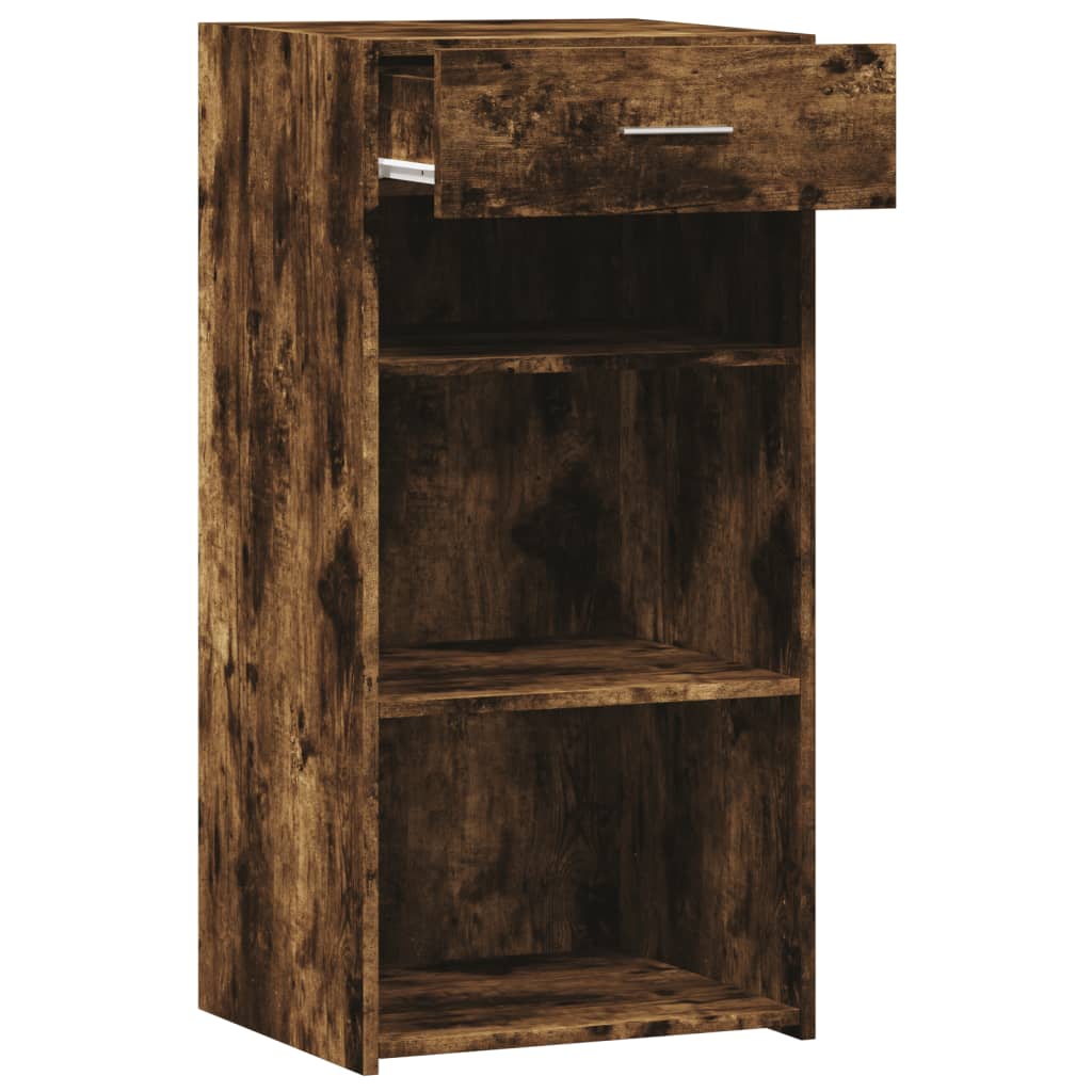 Dressoir 45x42,5x93 cm bewerkt hout gerookt eikenkleurig