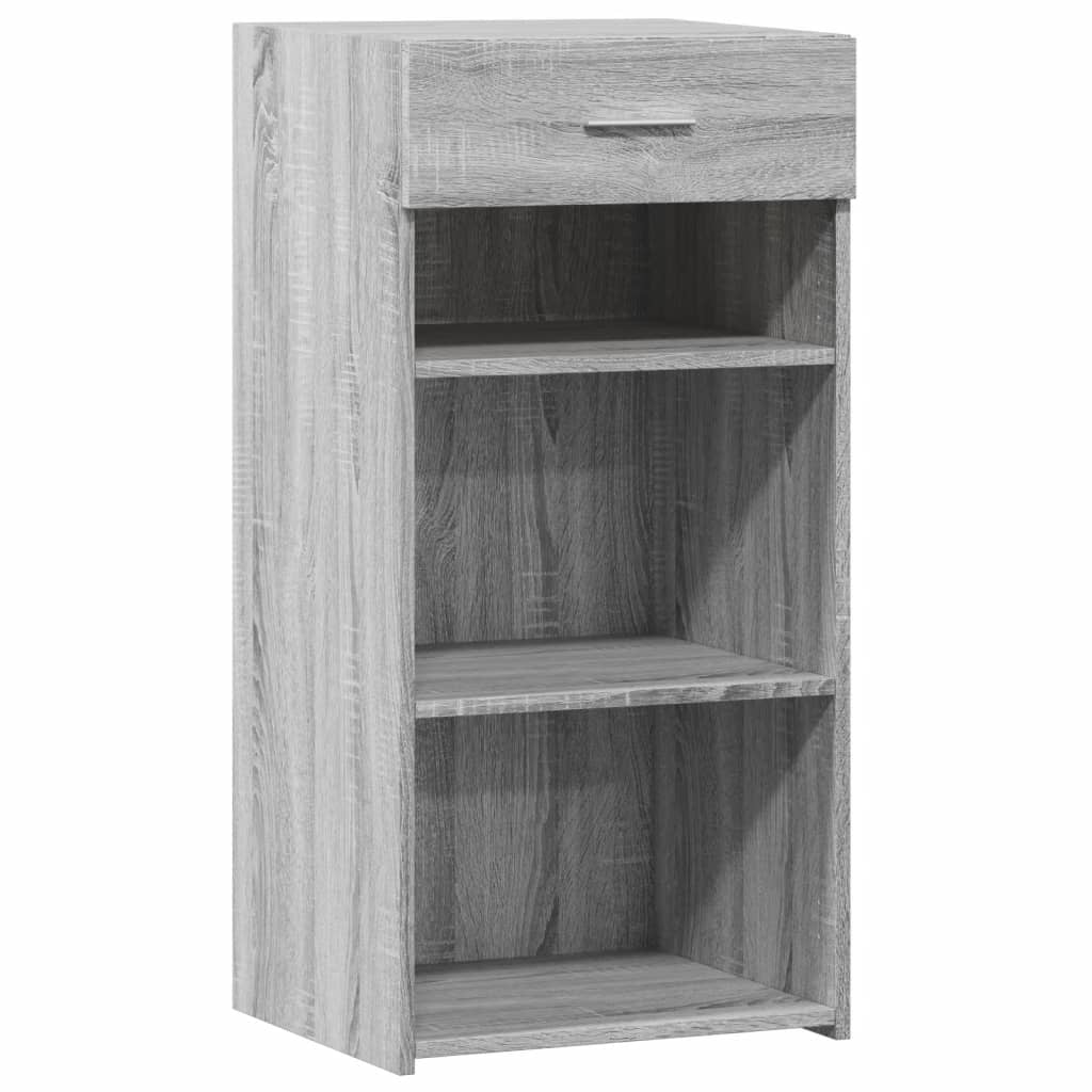 Dressoir 45x42,5x93 cm bewerkt hout grijs sonoma eikenkleurig