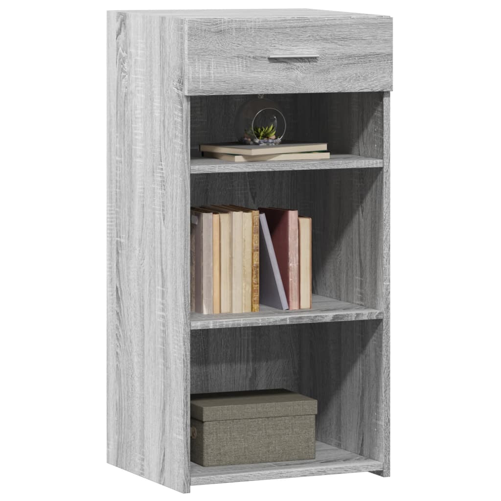 Dressoir 45x42,5x93 cm bewerkt hout grijs sonoma eikenkleurig