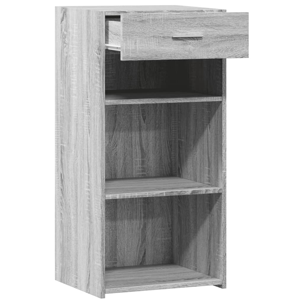 Dressoir 45x42,5x93 cm bewerkt hout grijs sonoma eikenkleurig