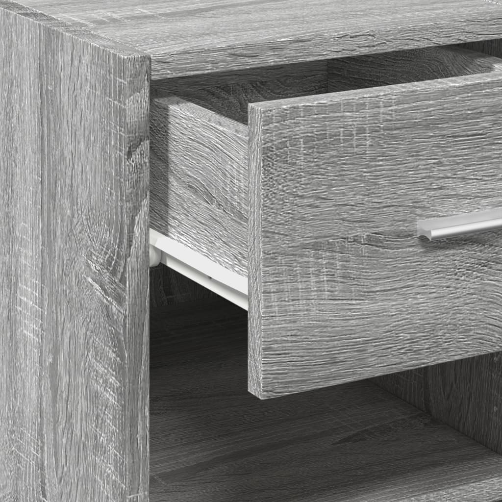Dressoir 45x42,5x93 cm bewerkt hout grijs sonoma eikenkleurig